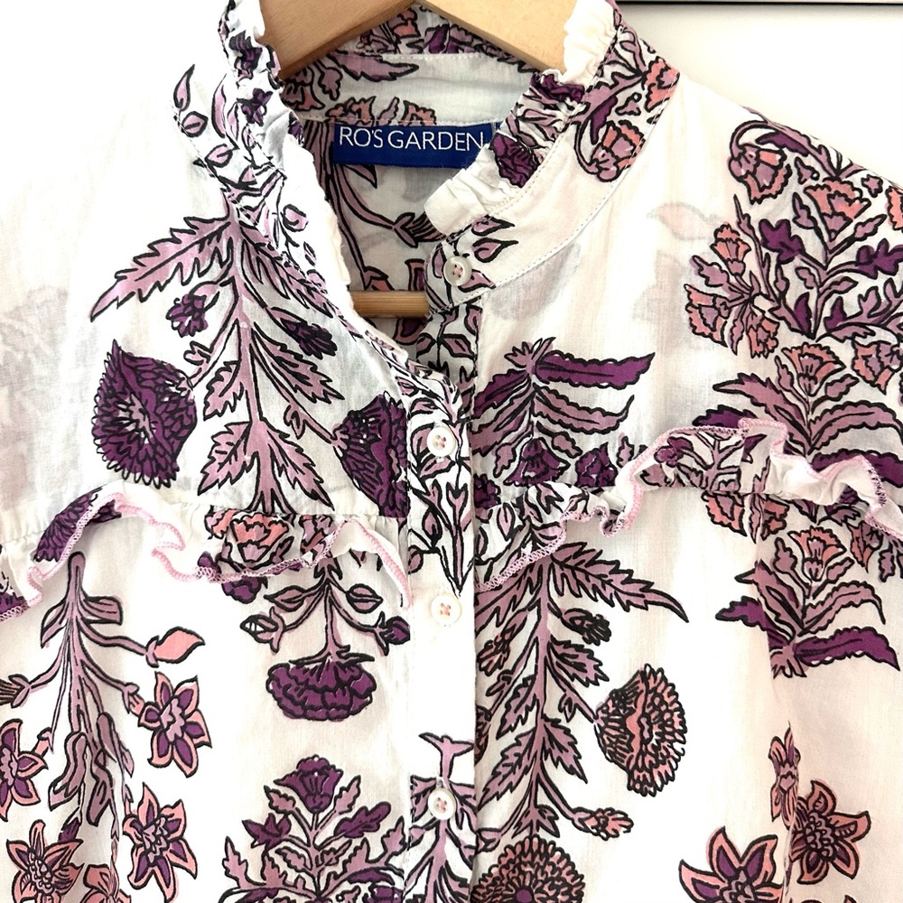 Ro’s Garden Blockprint Floral Dress - Picture 4 of 10